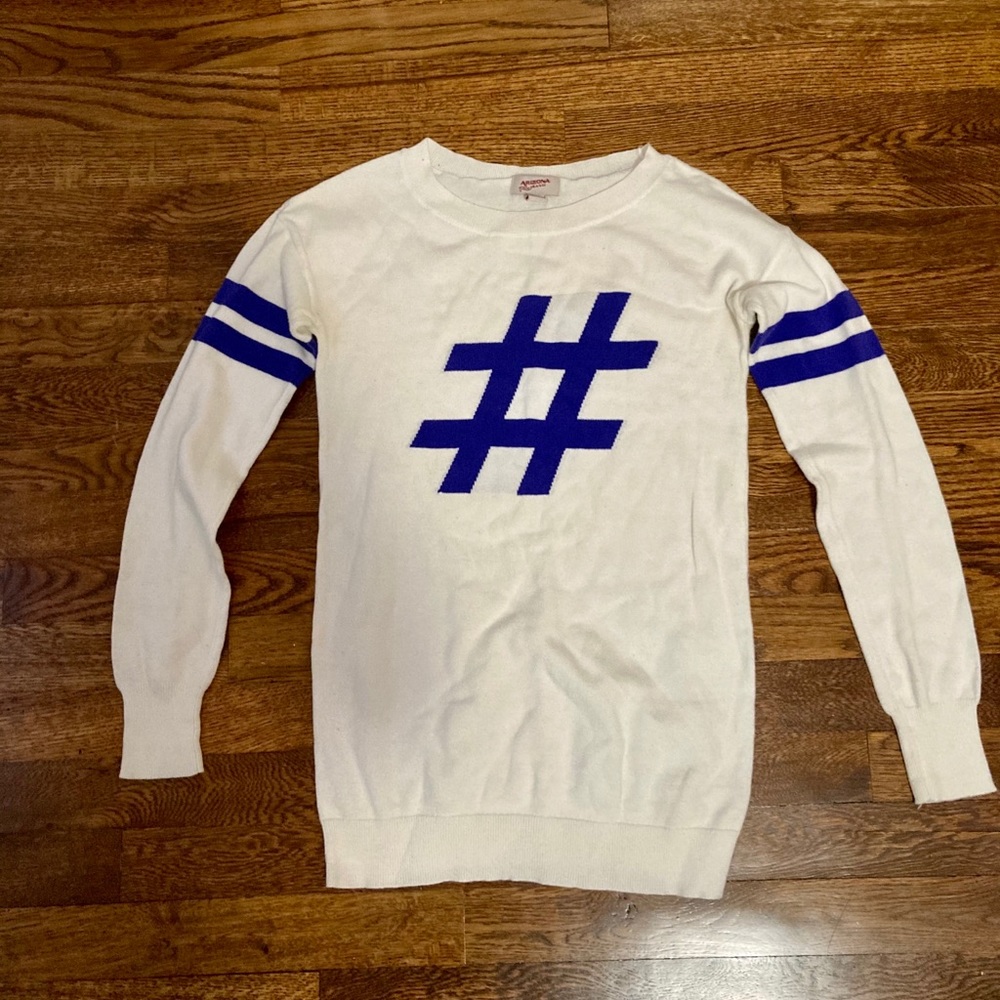 Collegiate vintage college sports football striped school sweater hashtag  #